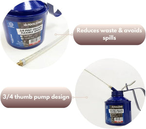 hand operated oil can for bike chains