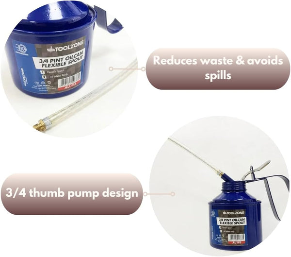 hand operated oil can for bike chains