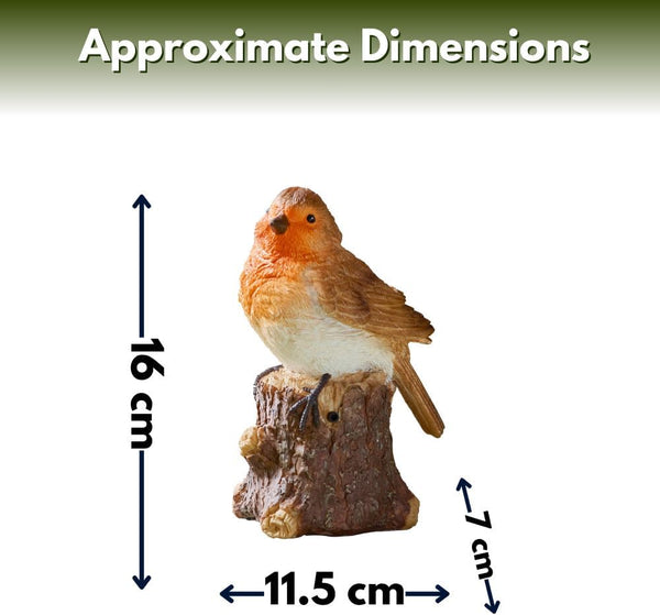 Realistic robin bird outdoor decoration