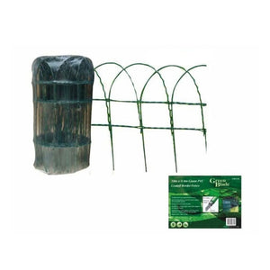 Rot proof green wire garden border
