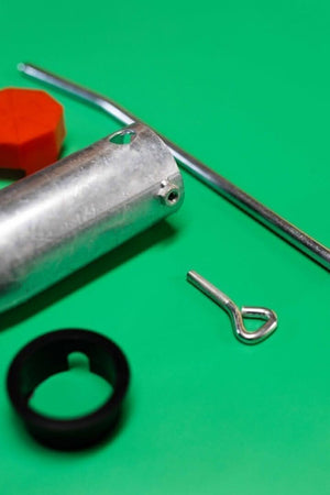 Screw in garden spike for rotary washing line