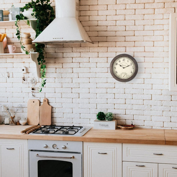 Rustic garden wall clock with classic design