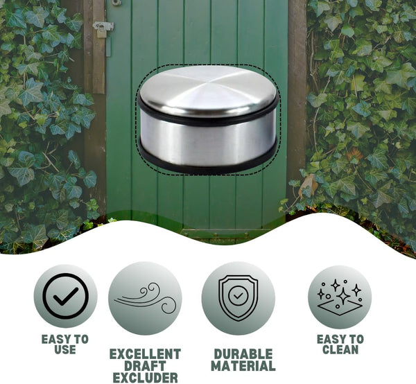 Rubber base door stopper