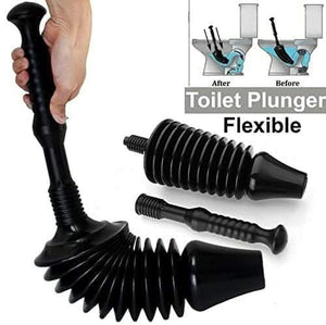 Rubber suction plunger for bathroom and kitchen drains