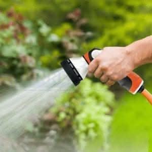 marksman 6 function chrome metal garden hose spray gun 6 Function Dial Garden Hose Spray Gun Heavy Duty Chrome Plate Finish