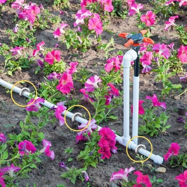 Set of long metal anchors for outdoor structures