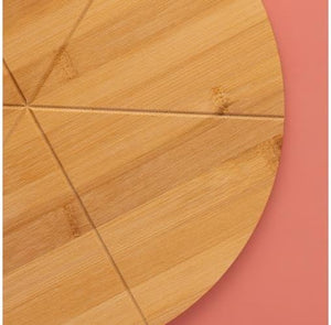 Bamboo serving board for entertaining guests