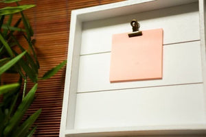 Rustic entryway organiser with two key hooks