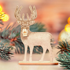 30cm MDF wooden reindeer decoration