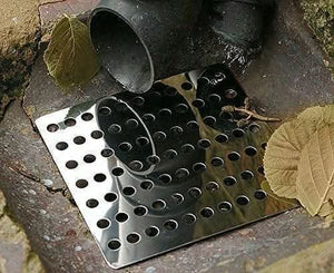 Rustproof stainless steel swirl drain guard cover
