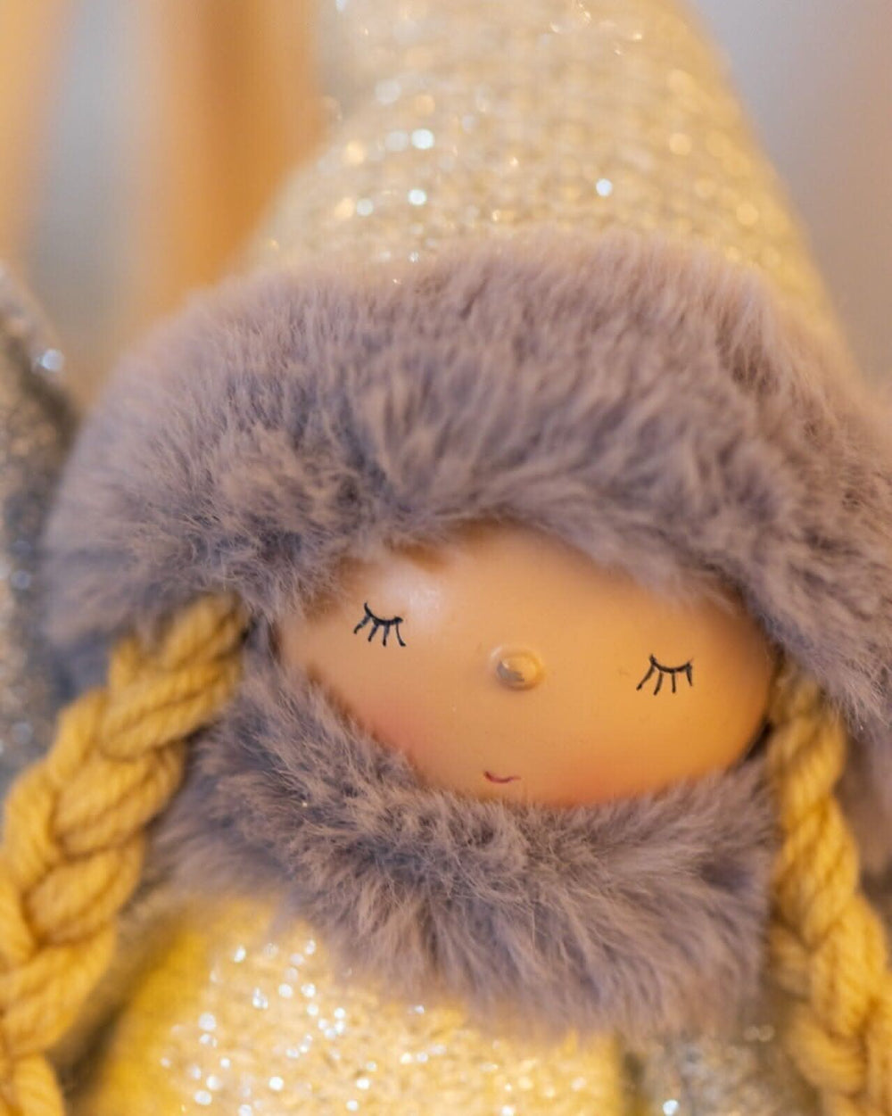 Silver Starlight Princess Ornament with LED