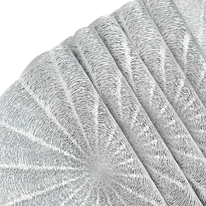 Set of 6 Silver Round Placemats And Coaster