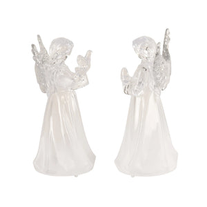 Set of2 Christmas Light Up Angel Decoration