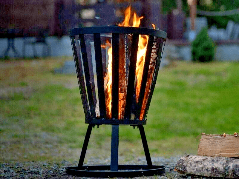 Redwood Steel Patio Fire Basket Brazier
