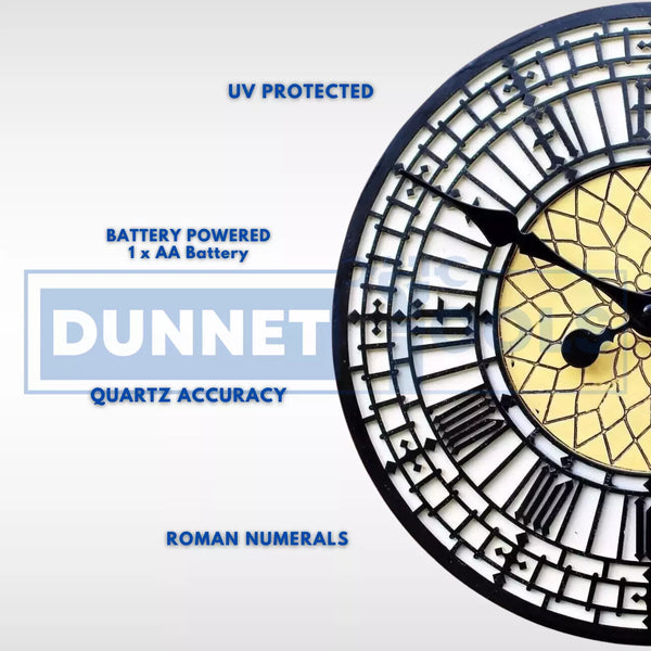 Big Ben Face Garden Outdoor Wall Clock 