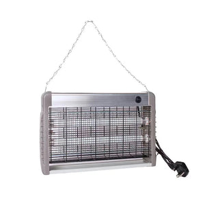 Insect zapper with a power cord on a white background