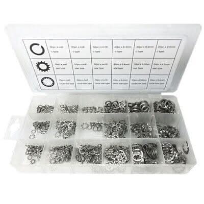 720pc Spring Washer Silver Carbon Steel Split Lock Washers imperial sizes