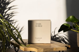 Soy wax candle with three premium cotton wicks