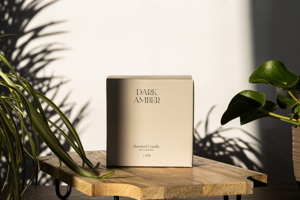 Soy wax candle with three premium cotton wicks