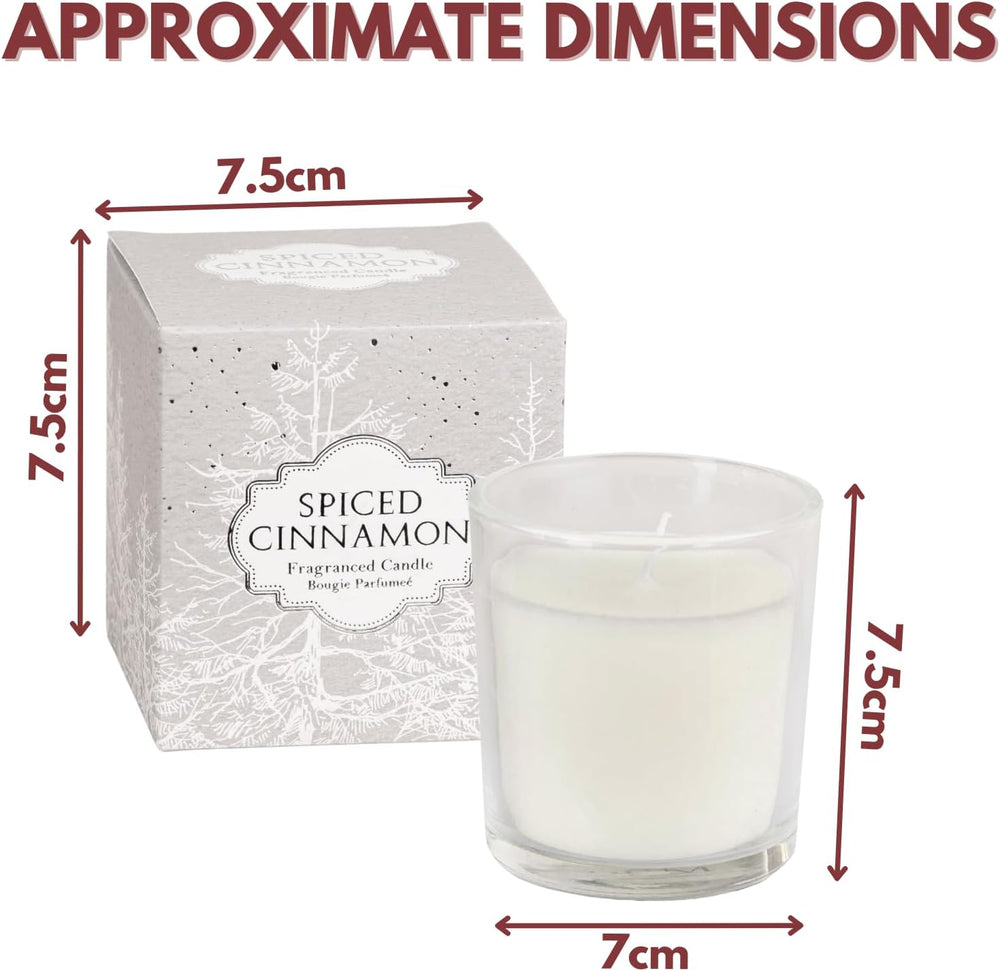 Spiced cinnamon scented candle gift set