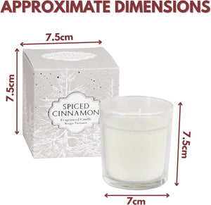 Decorative glass jar candle