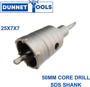 Tungsten carbide core drill bit for masonry