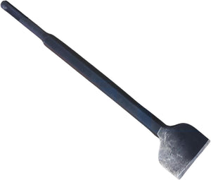 SDS Plus tile removal chisel with wide blade