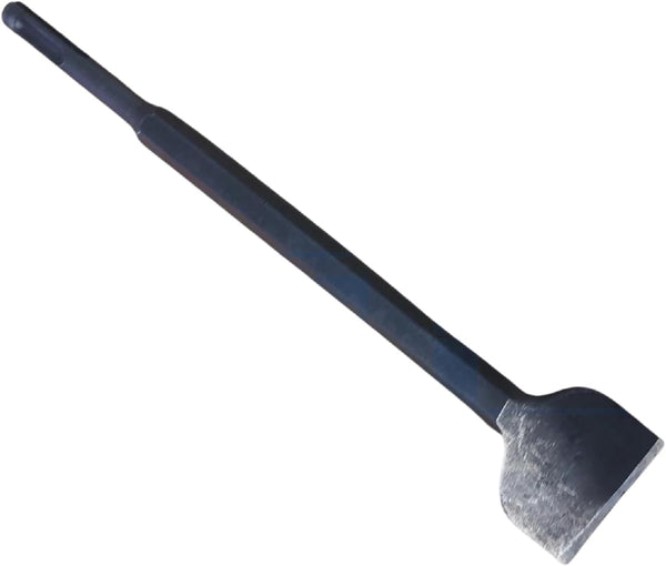 SDS Plus tile removal chisel with wide blade