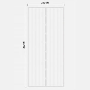 Self closing insect mesh screen for doorway