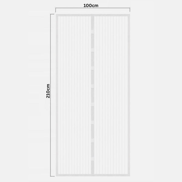 Self closing insect mesh screen for doorway