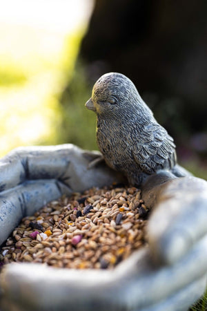 Stone effect wildlife garden decoration
