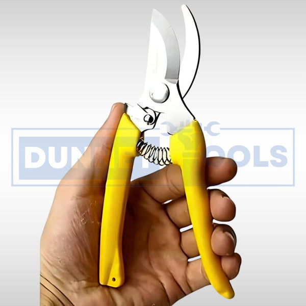 Ergonomic garden pruning shears with non slip grip