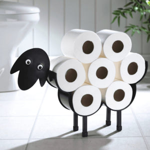 Decorative sheep toilet paper stand