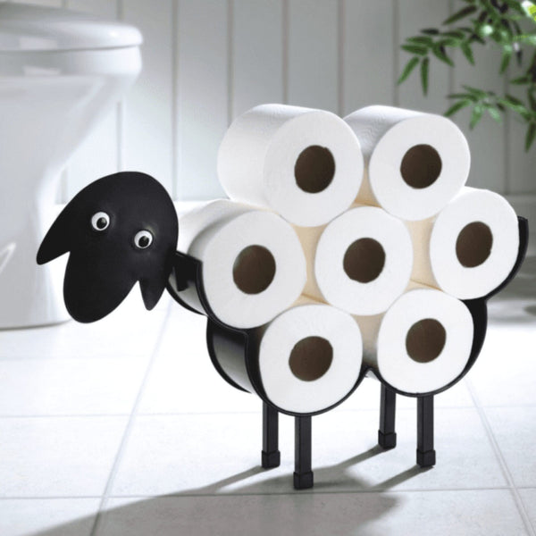 Decorative sheep toilet paper stand