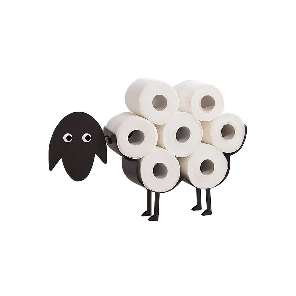 Novelty sheep toilet roll holder