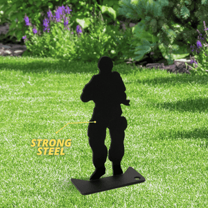Soldier themed shooting target set
