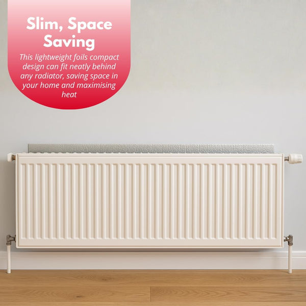 Heat reflective insulation for home radiators