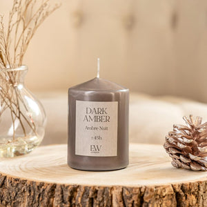 Elegant scented candle for weddings and special occasions.