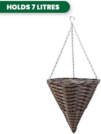 Outdoor hanging planter with liner