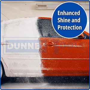 Car with protective film on a white background, featuring the brand 'DUNNE'.