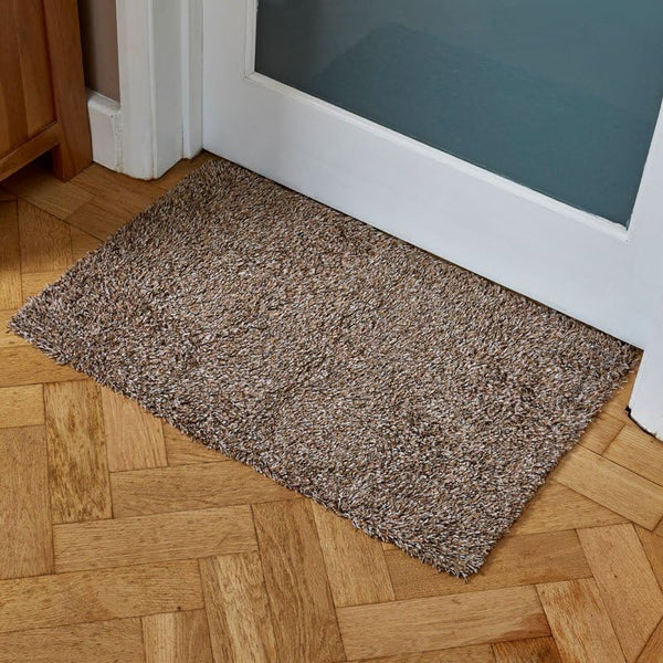 Soft mocha door mat for home entrance
