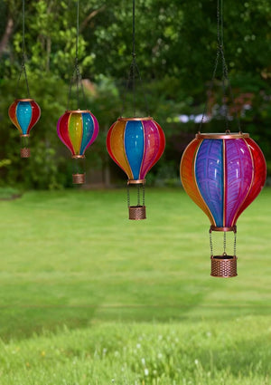 Colourful outdoor solar lantern
