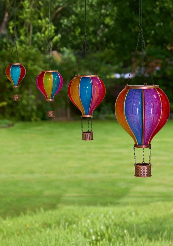 Colourful outdoor solar lantern