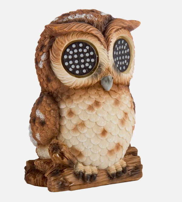 13cm solar owl garden decoration