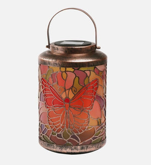 Solar butterfly lantern outdoor garden light