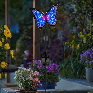 solar butterfly garden light