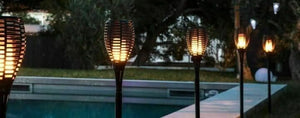 50cm solar flame effect garden light