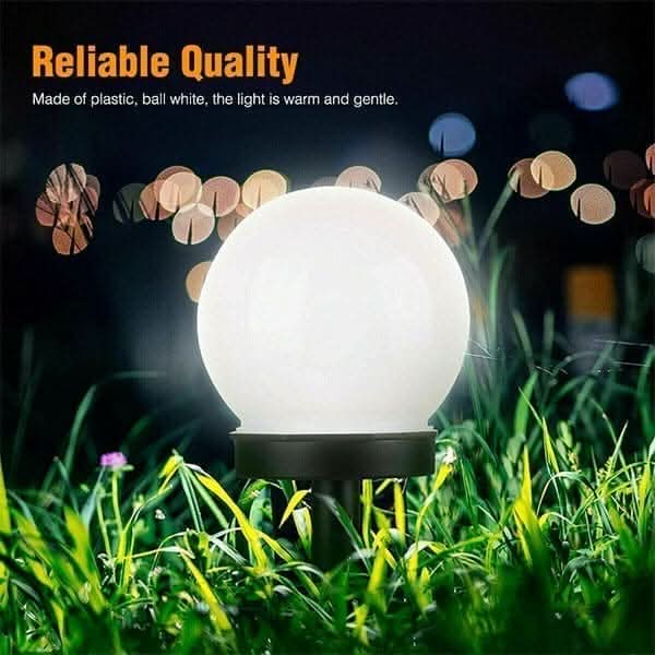 Decorative solar garden globe lights for patios