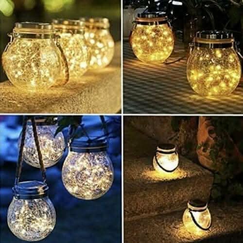 Solar powered hanging lantern for pergolas and gazebos