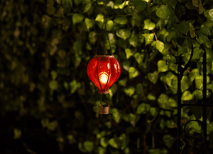 Solar hot air balloon hanging garden lantern